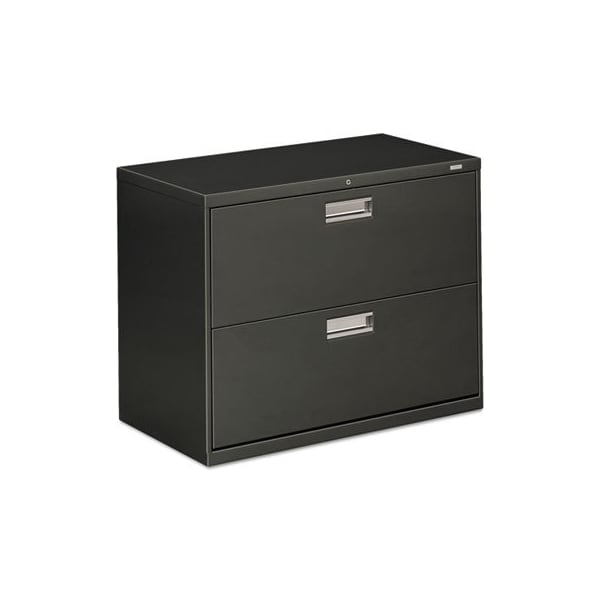 Hon HON, 600 SERIES TWO-DRAWER LATERAL FILE, 36W X 18D X 28H, CHARCOAL 682LS - main